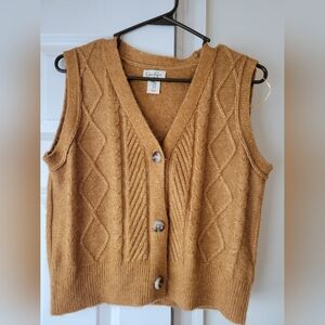 Jessica Simpson cropped sweater vest m
